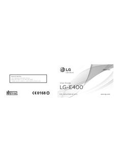 LG E 400 manual. Camera Instructions.